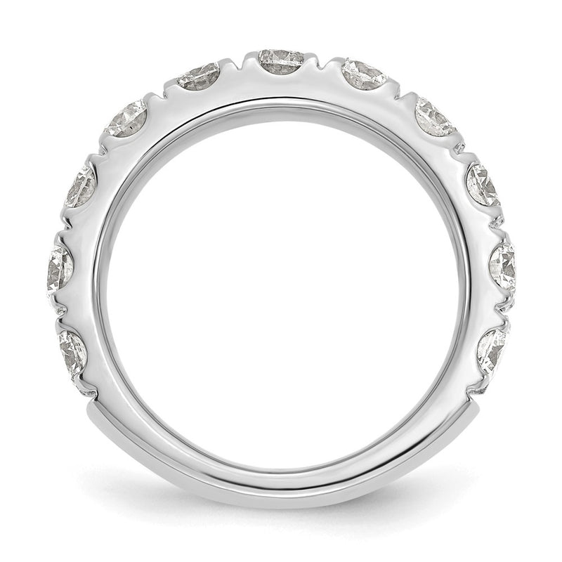 14K White Gold Cert. Lab Grown Diamond VS DEF 2 ct Wedding Band Ring