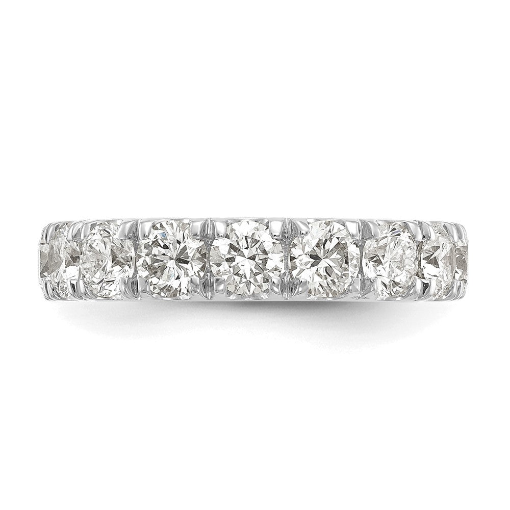 14K White Gold Cert. Lab Grown Diamond VS DEF 2 ct Wedding Band Ring