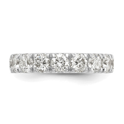 14K White Gold Cert. Lab Grown Diamond VS DEF 2 ct Wedding Band Ring