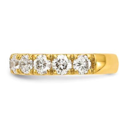 14k Yellow Gold 2 Ct. Lab Grown Diamond VS/SI+ G+ Wedding Band Ring