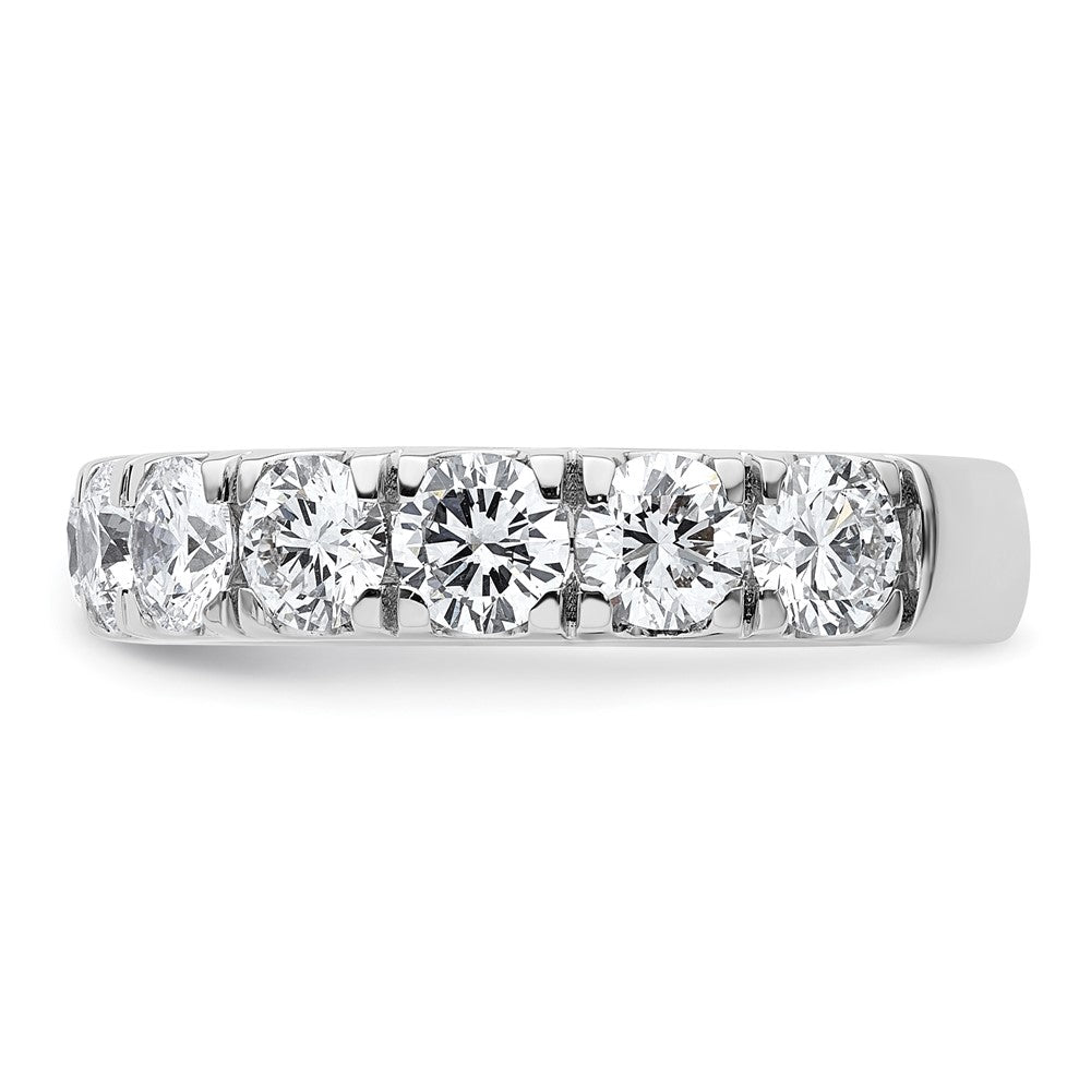 14K White Gold 3 carat Certified Lab Grown Diamond VS/SI+ G+ Complete Wedding Band Ring