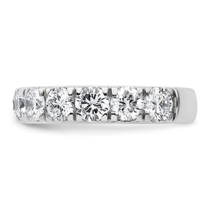 14K White Gold 3 carat Certified Lab Grown Diamond VS/SI+ G+ Complete Wedding Band Ring