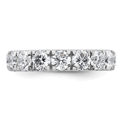 14K White Gold 3 carat Lab Grown Diamond VS/SI+ G+ Complete Wedding Band Ring