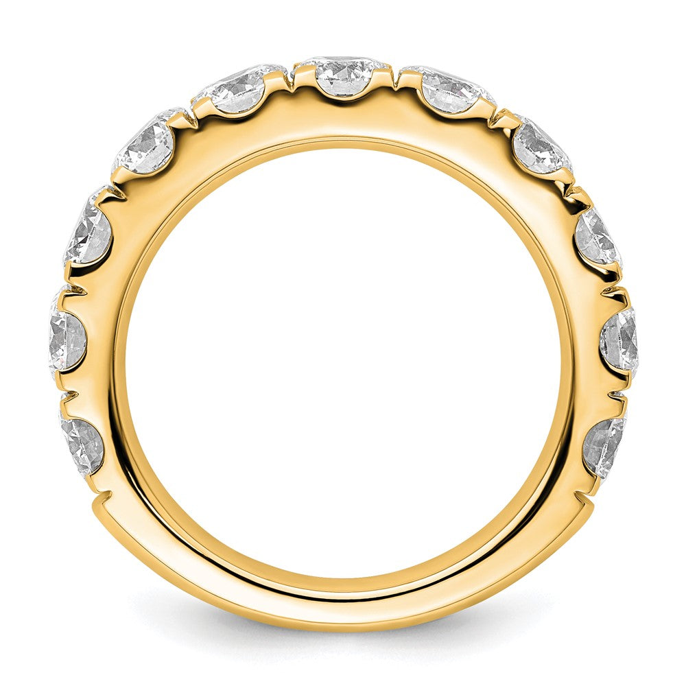 14K Yellow Gold 3 carat Certified Lab Grown Diamond VS/SI+ G+ Complete Wedding Band Ring
