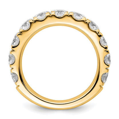 14K Yellow Gold 3 carat Certified Lab Grown Diamond VS/SI+ G+ Complete Wedding Band Ring