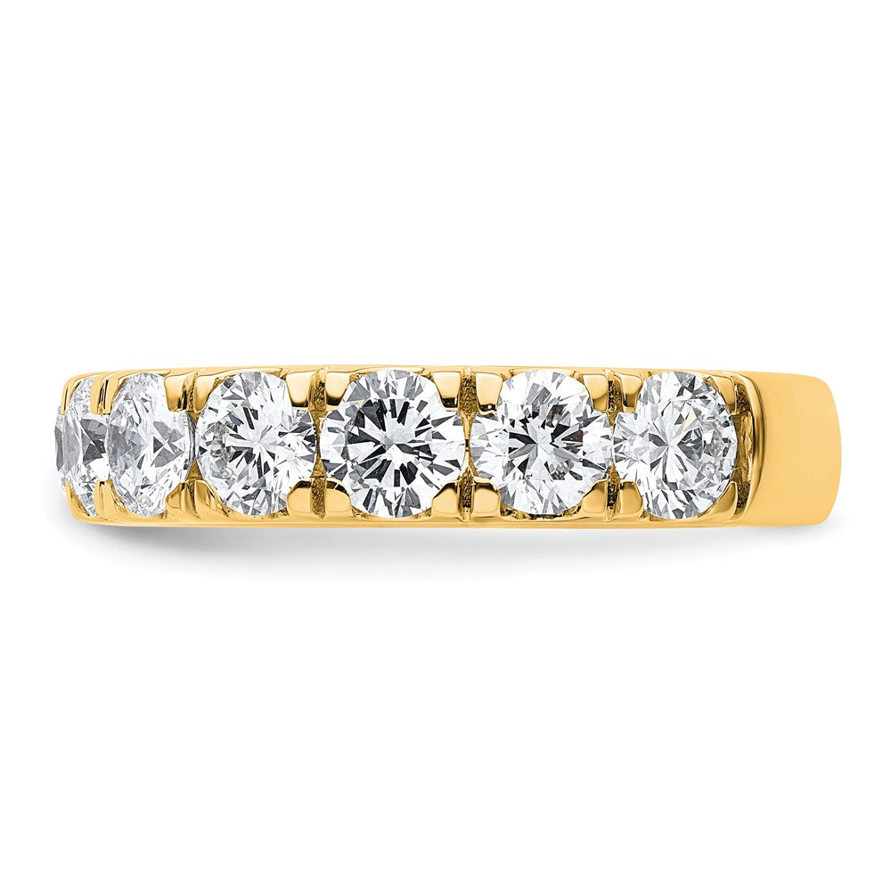14K Yellow Gold 3 carat Lab Grown Diamond VS+ F+ Complete Wedding Band Ring