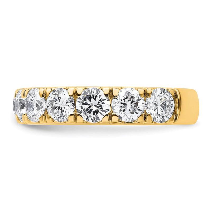 14K Yellow Gold 3 carat Lab Grown Diamond VS+ F+ Complete Wedding Band Ring