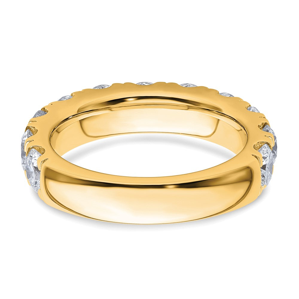 14K Yellow Gold 3 carat Certified Lab Grown Diamond VS/SI+ G+ Complete Wedding Band Ring