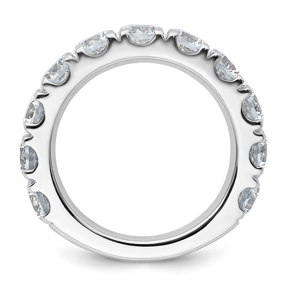 14K White Gold 4 carat Certified Lab Grown Diamond VS/SI+ G+ Complete Wedding Band Ring