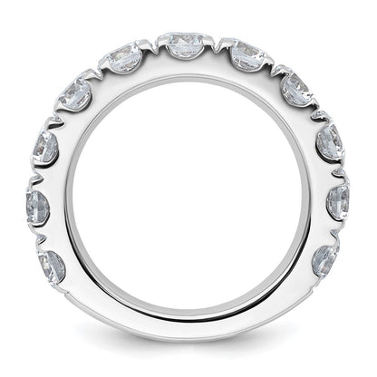 14K White Gold 4 carat Certified Lab Grown Diamond VS/SI+ G+ Complete Wedding Band Ring