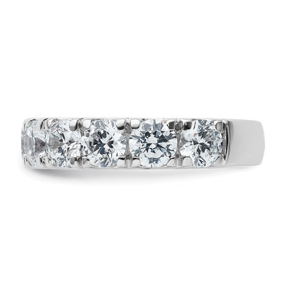 14K White Gold 4 carat Certified Lab Grown Diamond VS/SI+ G+ Complete Wedding Band Ring
