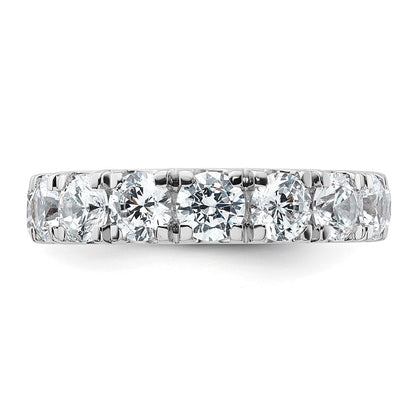 14K White Gold 4 carat Certified Lab Grown Diamond VS/SI+ G+ Complete Wedding Band Ring