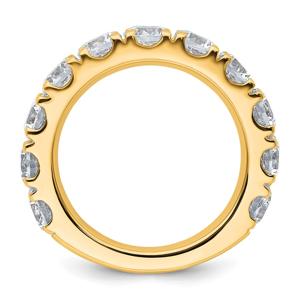 14K Yellow Gold 4 carat Lab Grown Diamond VS+ F+ Complete Wedding Band Ring
