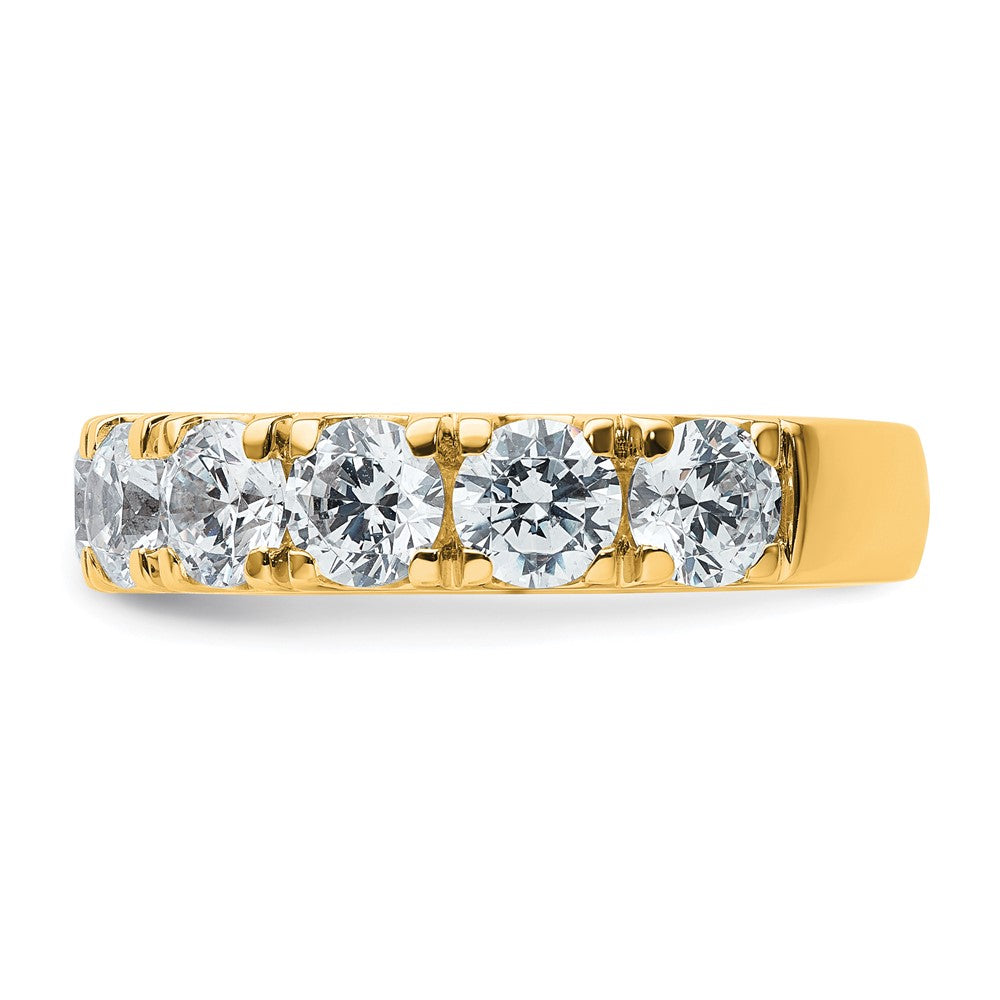 14K Yellow Gold 4 carat Certified Lab Grown Diamond VS/SI+ G+ Complete Wedding Band Ring