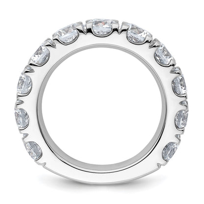 14K White Gold 5 1/3 carat Certified Lab Grown Diamond VS+ F+ Complete Wedding Band Ring