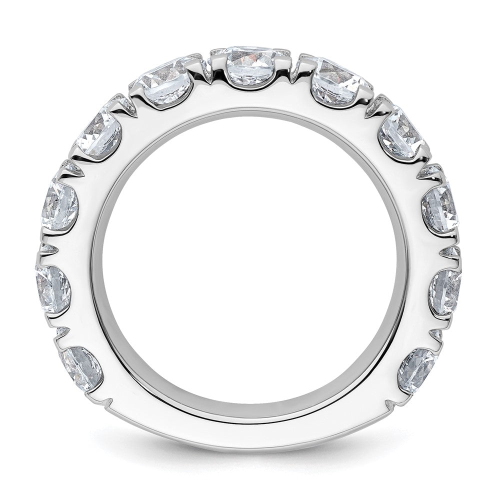 14K White Gold 5 1/3 carat Lab Grown Diamond VS/SI+ G+ Complete Wedding Band Ring