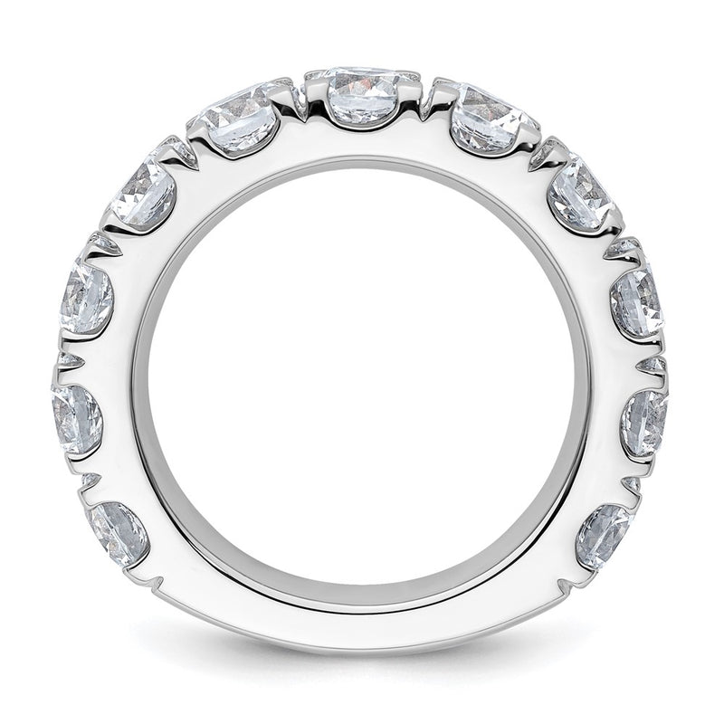 14K White Gold 5 1/3 carat Certified Lab Grown Diamond VS/SI+ G+ Complete Wedding Band Ring