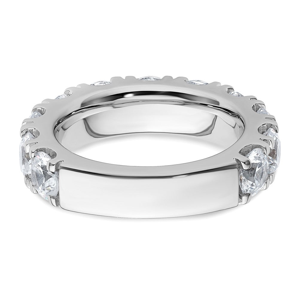 14K White Gold 5 1/3 carat Lab Grown Diamond VS/SI+ G+ Complete Wedding Band Ring