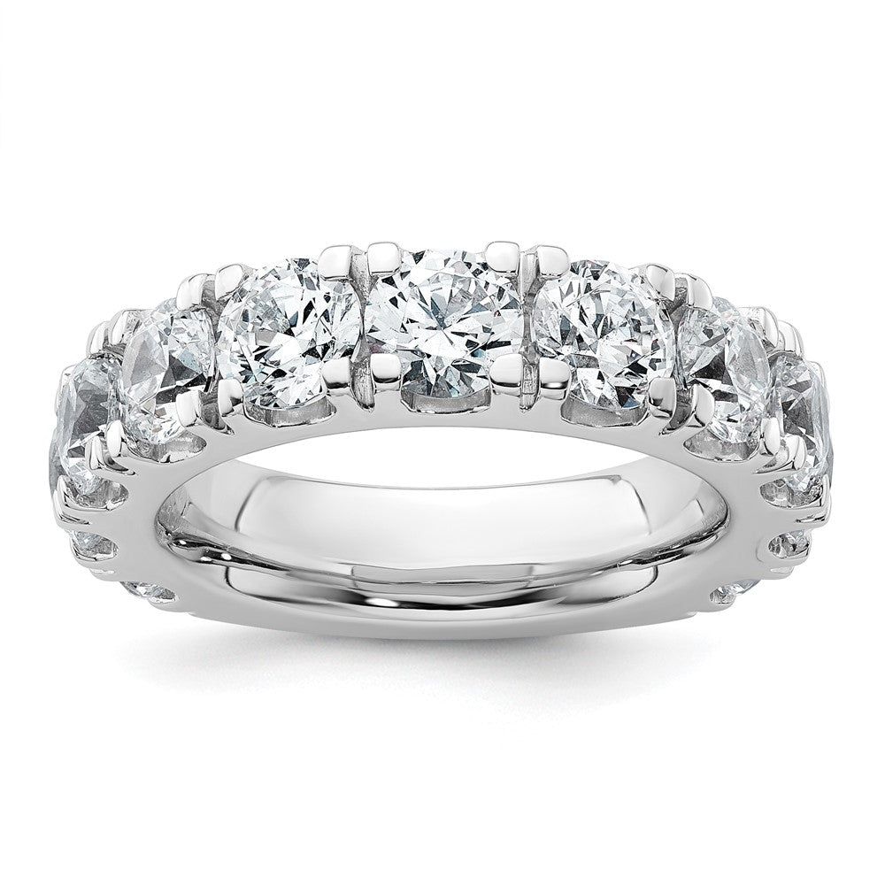 14K White Gold 5 1/3 carat Lab Grown Diamond VS/SI+ G+ Complete Wedding Band Ring