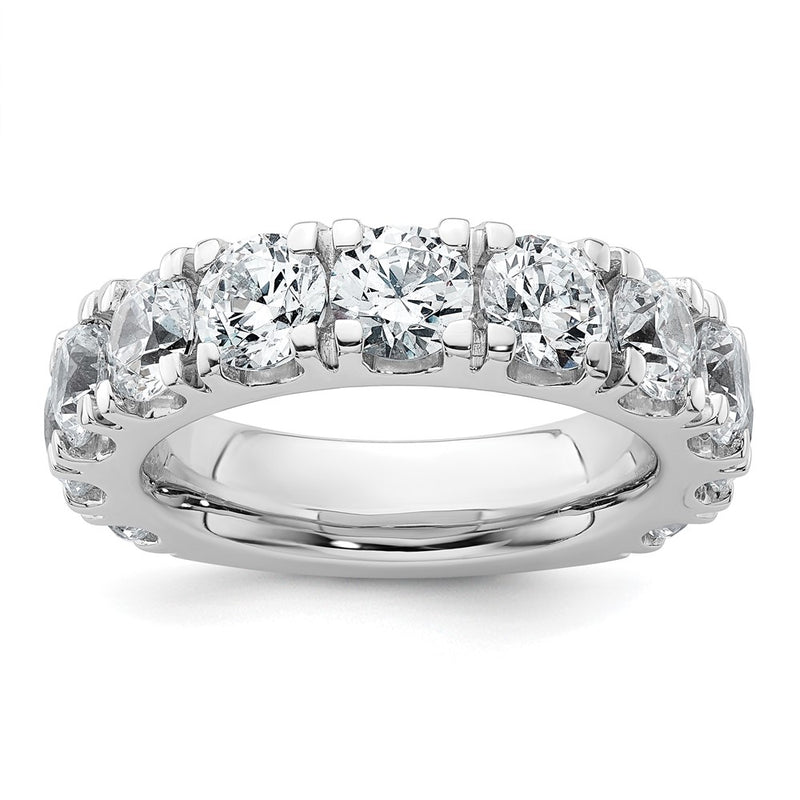14K White Gold 5 1/3 carat Lab Grown Diamond VS/SI+ G+ Complete Wedding Band Ring