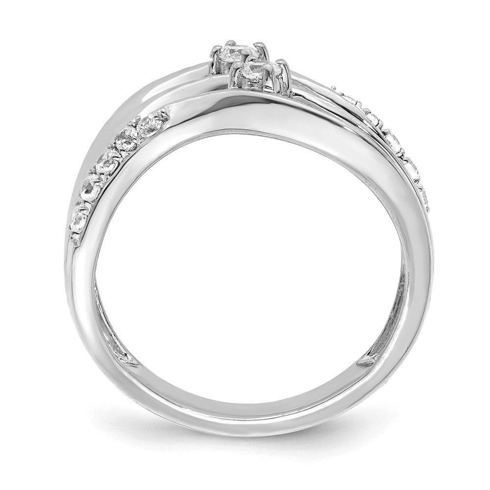 14k White Gold 1/3 Ct. Lab Grown Diamond VS/SI+ G+ Fashion Ring