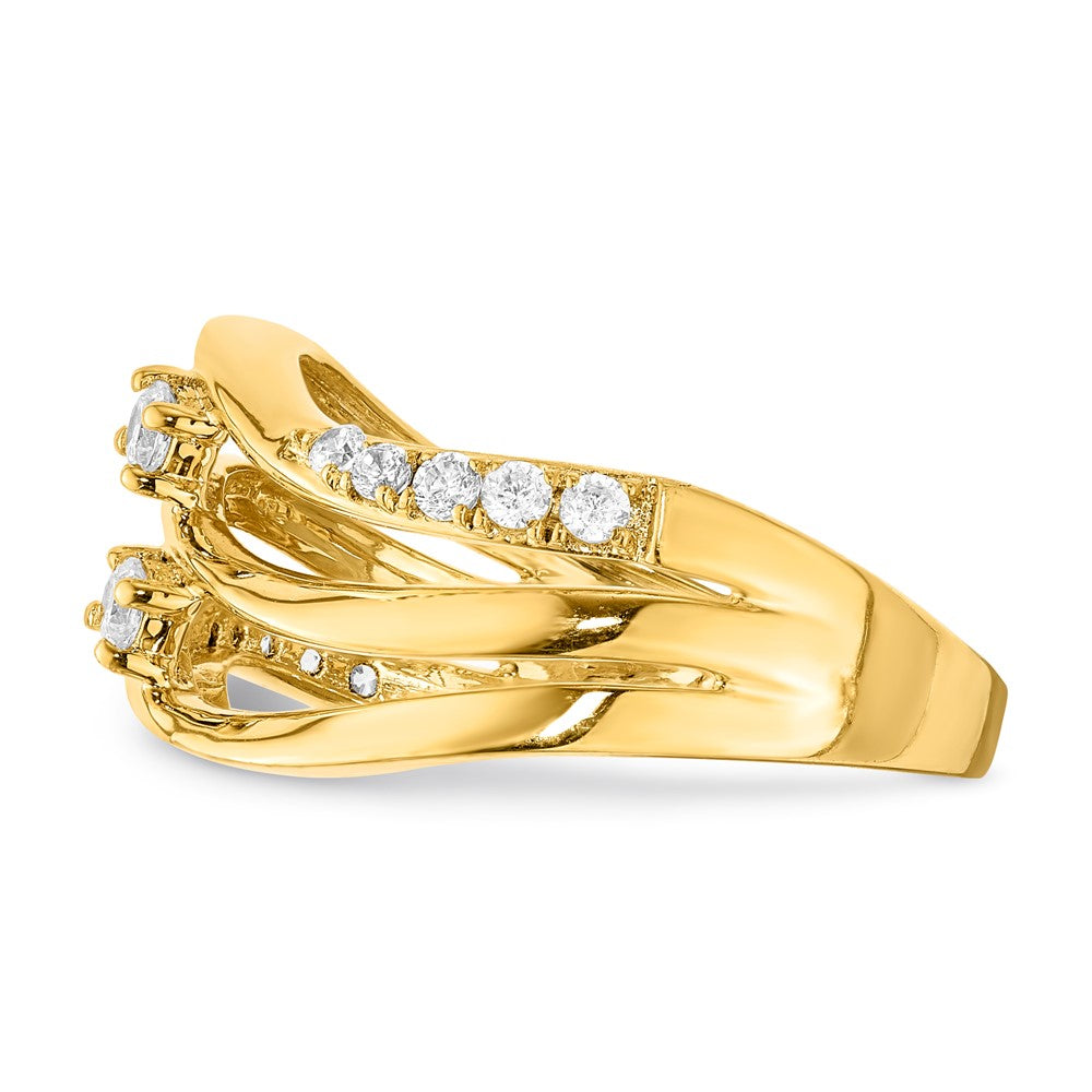 14k White Gold 1/3 Ct. Lab Grown Diamond VS/SI+ G+ Fashion Ring