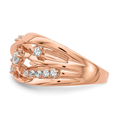 14K Rose Gold Diamond Ring
