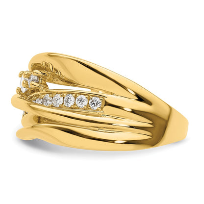 14K Yellow Gold Fancy Diamond Ring