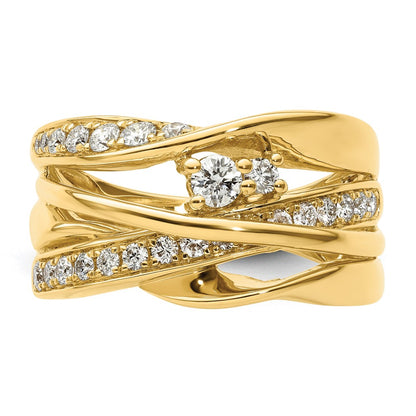 14K Yellow Gold Fancy Diamond Ring