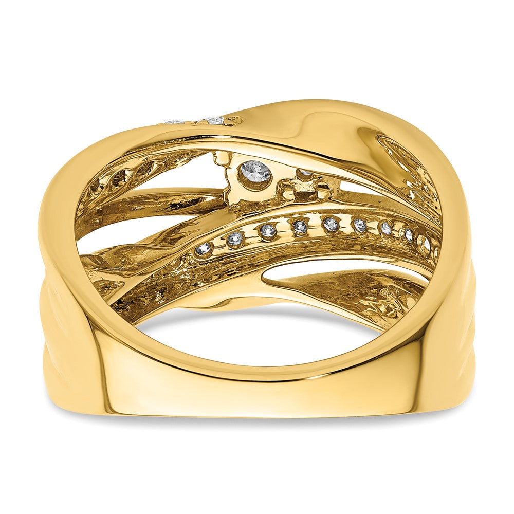 14K Yellow Gold Fancy Diamond Ring