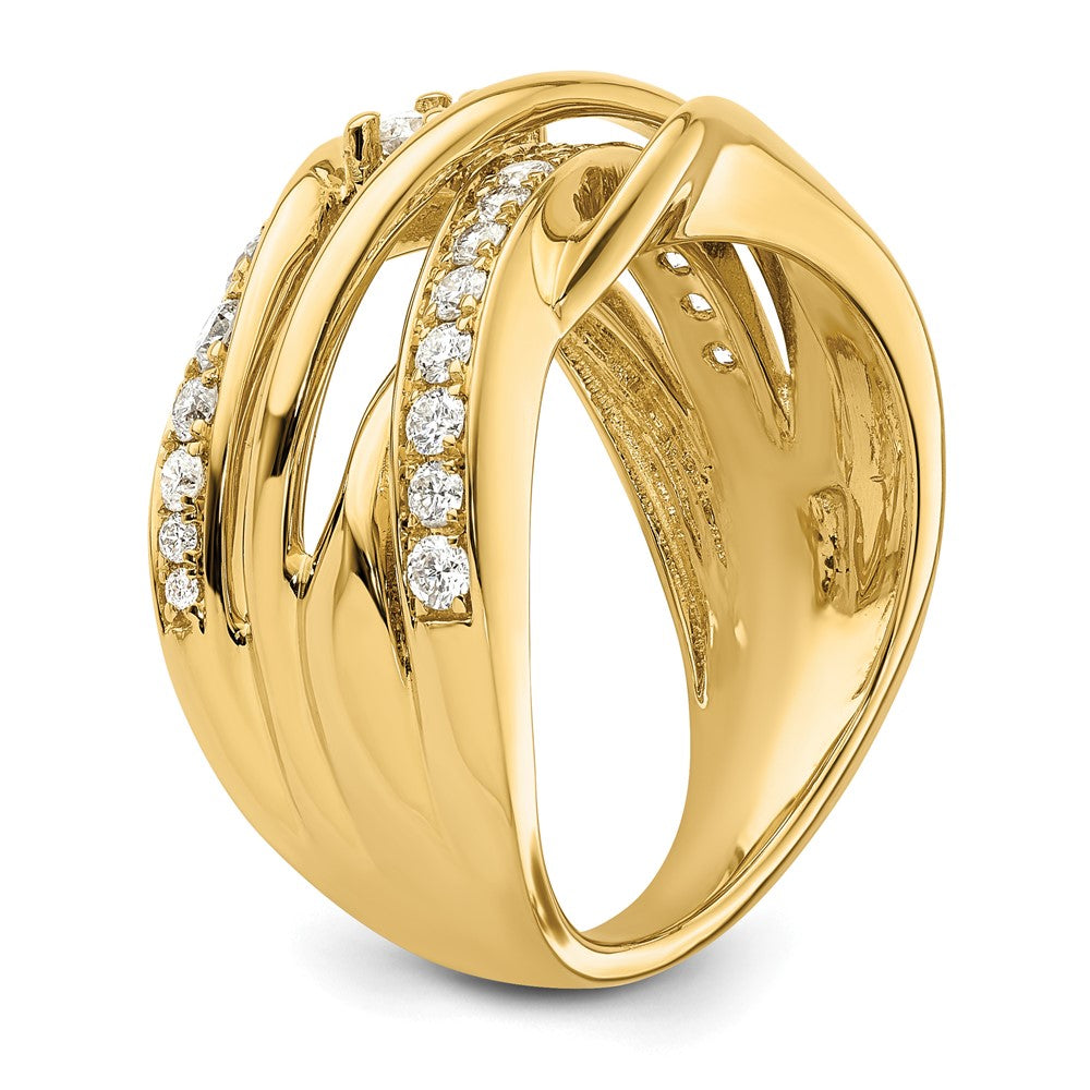 14K Yellow Gold Fancy Diamond Ring