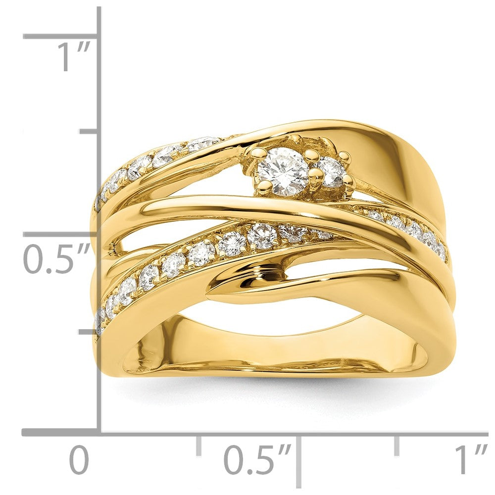 14K Yellow Gold Fancy Diamond Ring