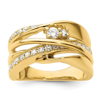 14K Yellow Gold Fancy Diamond Ring