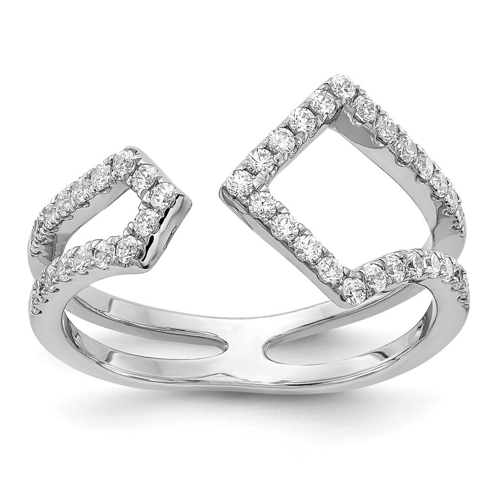 14k White Gold 3/8 Ct. Lab Grown Diamond VS/SI+ G+ Fashion Ring