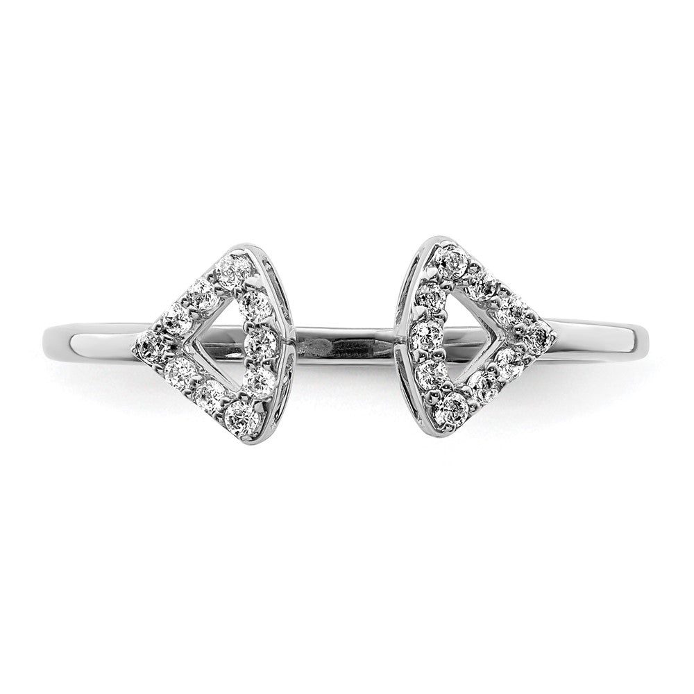 14K White Gold Diamond Ring
