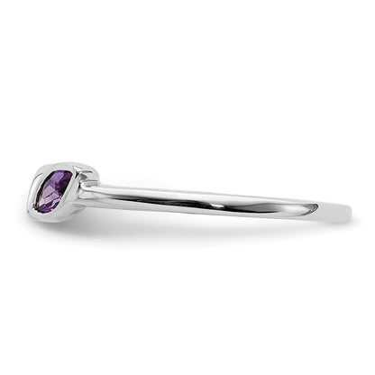 14K White Gold Marquise Amethyst and Citrine Ring