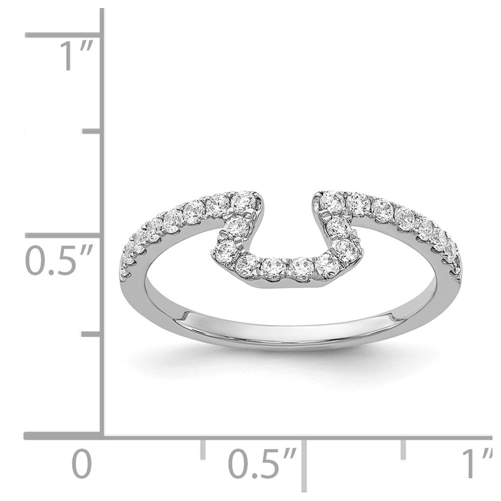 14K White Gold Diamond Ring