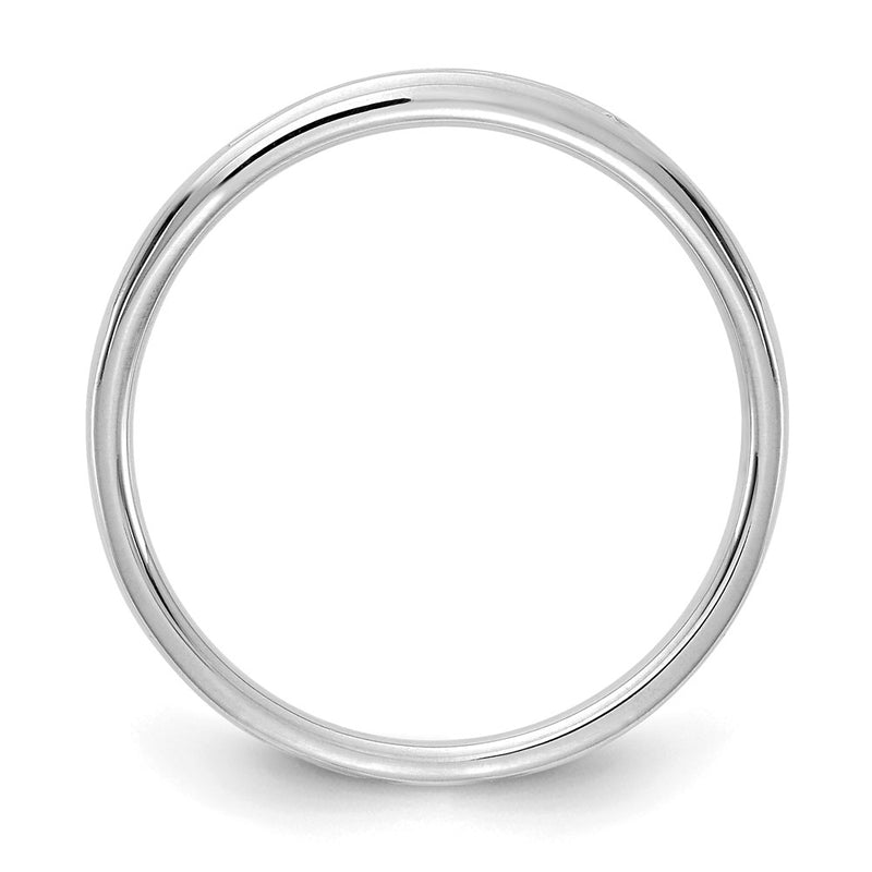 14k White Gold 1/10 Ct. Lab Grown Diamond VS/SI+ G+ Complete Channel Set Band