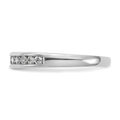 14k White Gold 1/3 Ct. Lab Grown Diamond VS/SI+ G+ Channel Set Band Ring