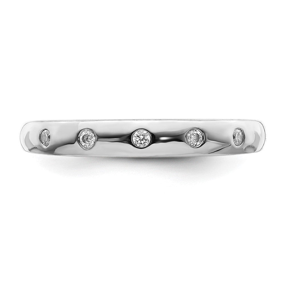 14K White Gold 5 Stone Diamond Ring