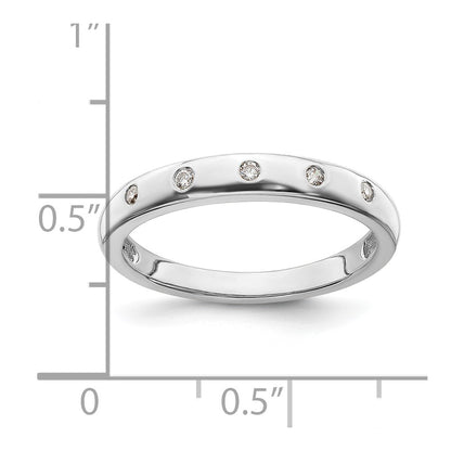 14K White Gold 5 Stone Diamond Ring