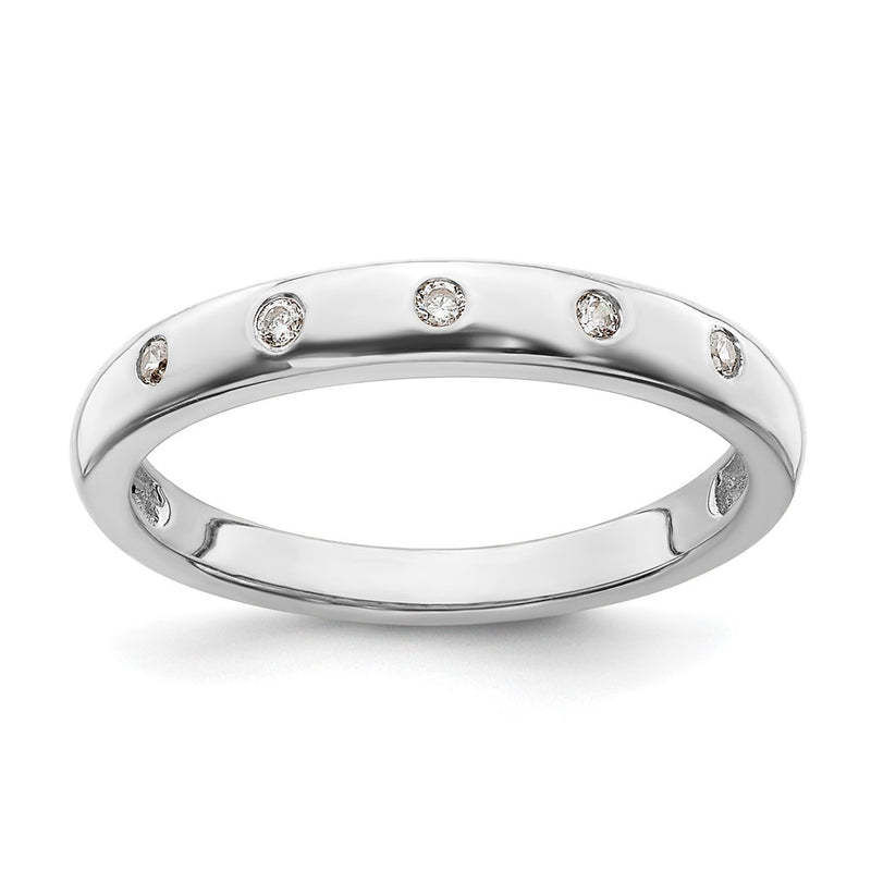 14K White Gold 5 Stone Diamond Ring