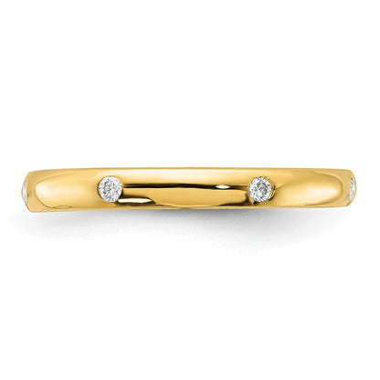 10K Yellow Gold 10K 6-Stone Diamond Band