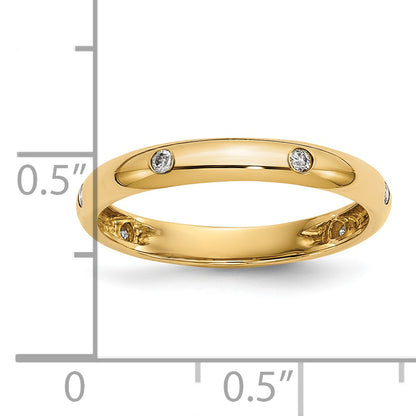 10K Yellow Gold 10K 6-Stone Diamond Band