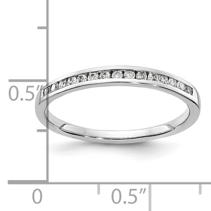 10K White Gold 10K Diamond Channel Band