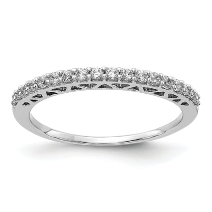 14k White Gold 1/4 Ct. Lab Grown Diamond VS/SI+ G+ Wedding Band Ring