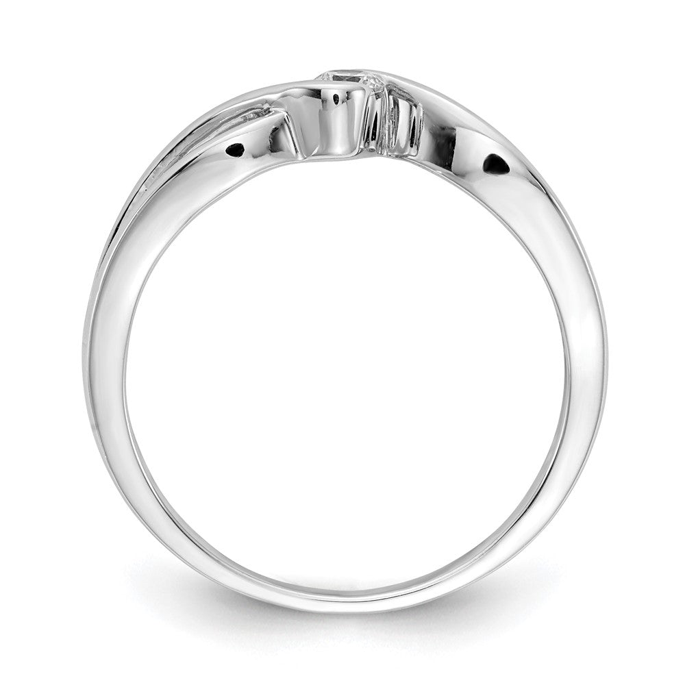 14K White Gold 14Kt Polished Diamond Ring