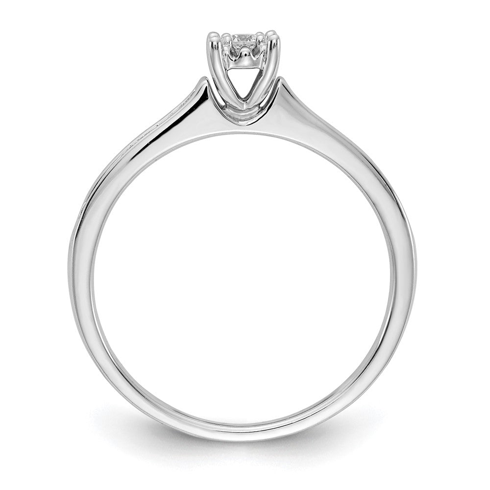 14K White Gold Diamond Ring