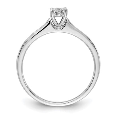 14K White Gold Diamond Ring