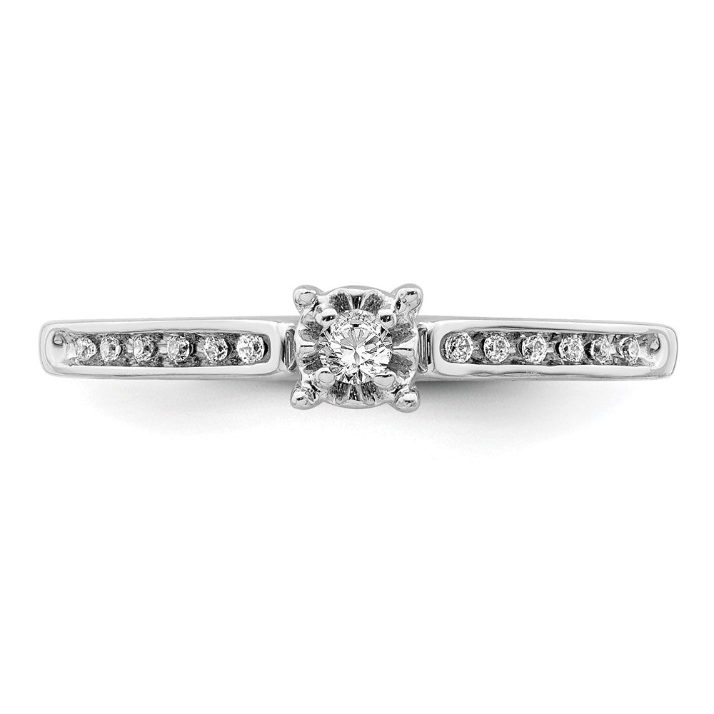 14K White Gold Diamond Ring